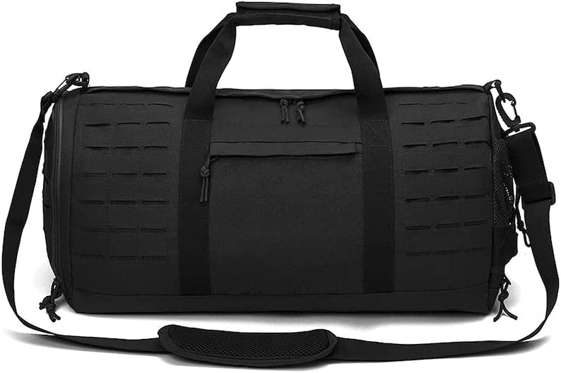 40L Military Style Tactical Duffle Gym Bag Travel Tote Waterproof Duffel With Shoe Compartment