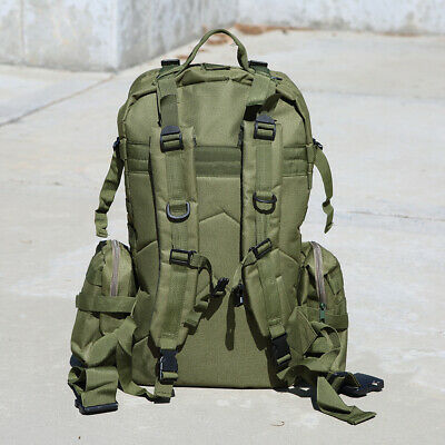 60L Military Style Tactical Backpack With Compact Emergency Survival Kit Molle Pouch Bug Out Bag